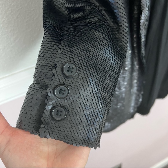 Heidi Merrick Black Sequined Blazer - Picture 4 of 13